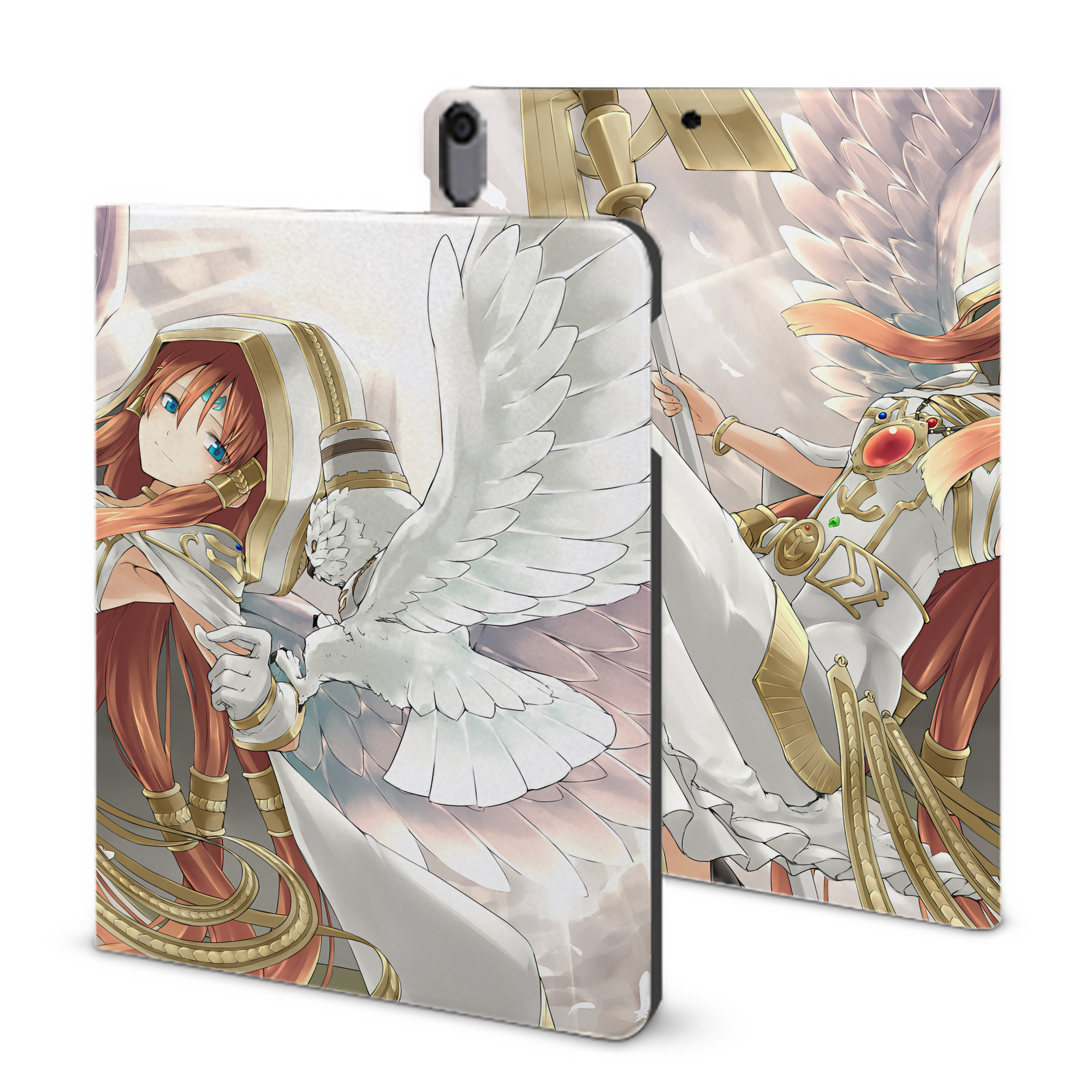 （画像用） 遊☆戯☆王 Yu-Gi-Oh! IPad ケース ブック型 PUレザー TPU 耐衝撃 軽量 薄型 ペン収納なし 全面保護 IPad 各モデル対応